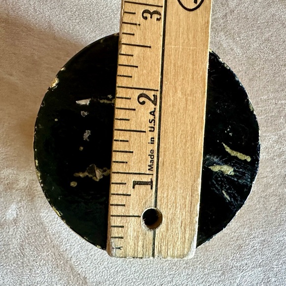 Hand Painted Calico Cat Trinket Box w/notched lid. Made in India. - Picture 8 of 10